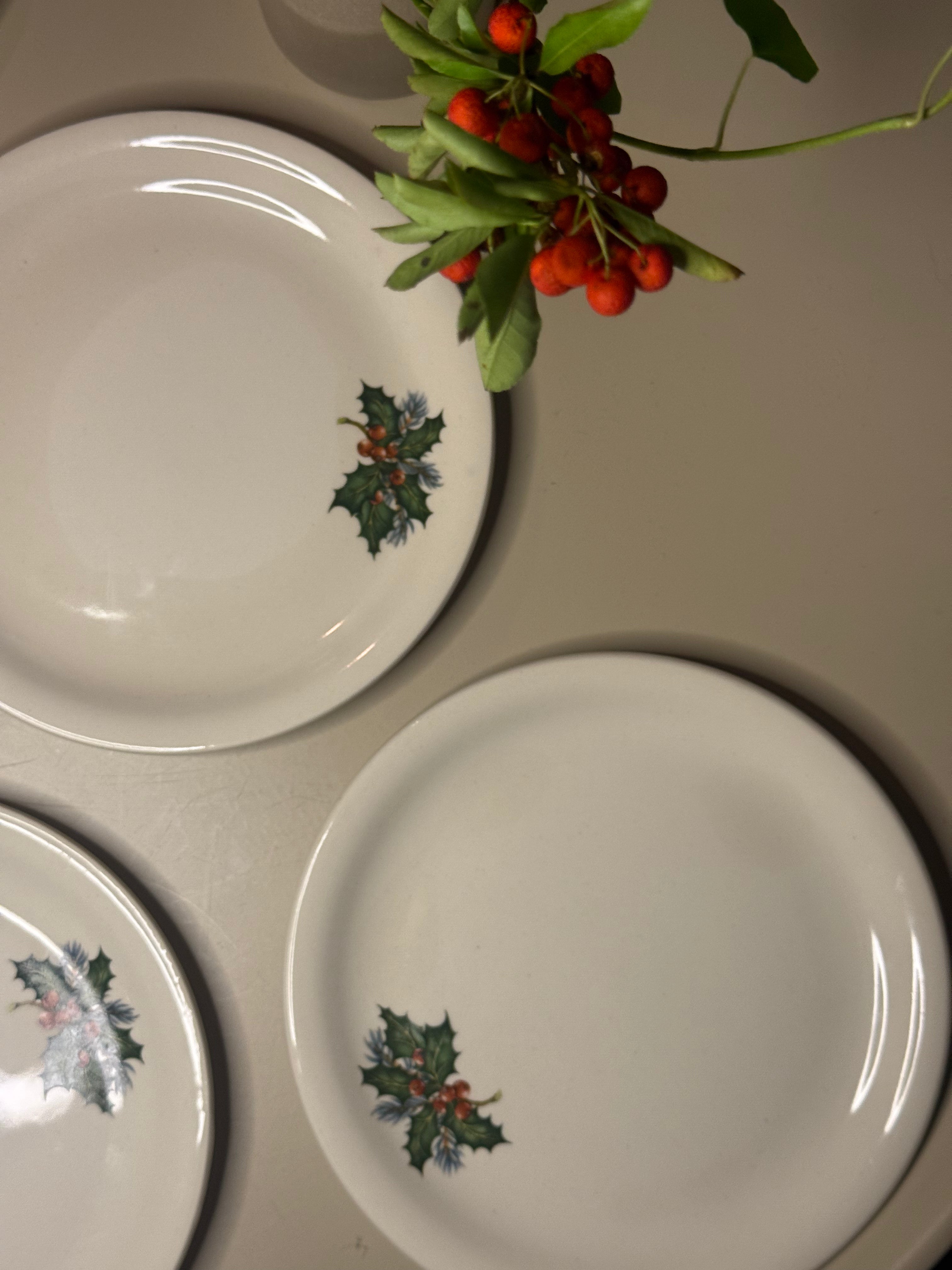 kerst borden besjes 4st.