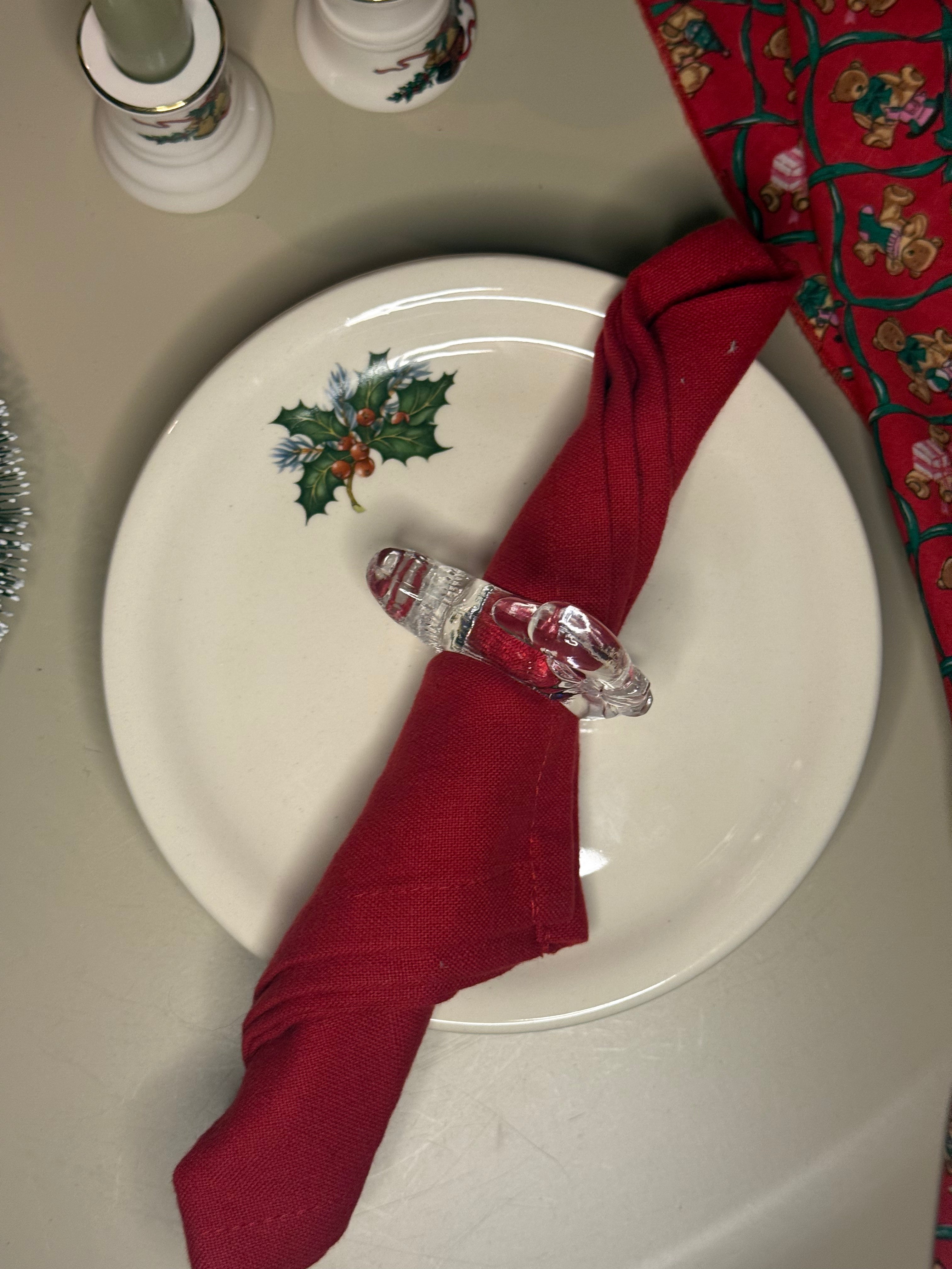 kerst borden besjes 4st.