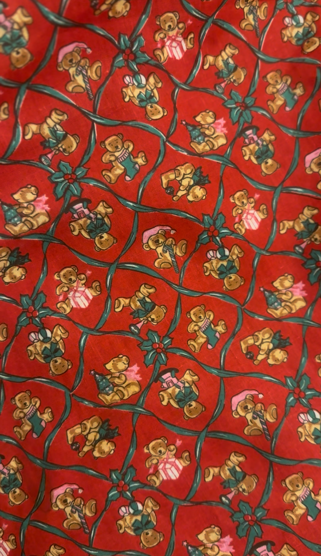 kerst tafel kleed teddybeer