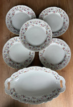 'petite rose' serviesset (6 delig)